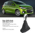 Gear Shift Knob Cover Kit, Manual Gear Stick Shift Knob Black PU Cover Compatible with Chevy Spark...