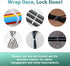 240Pcs Clear Cable Ties Mounts, 5.9'' Heavy Duty Zip Ties 120Pcs + 3/4" Adhesive Cable Holders 120Pcs, Self Locking Nylon Wire Ties Screw Hole Squ...