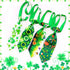 32pcs St. Patrick's Day Dog Collar Bows Ties, Bulk Clover Lucky Pattern Dog Grooming Bowties and Neckties, Adjustable Holiday Green Basic Dog Coll...