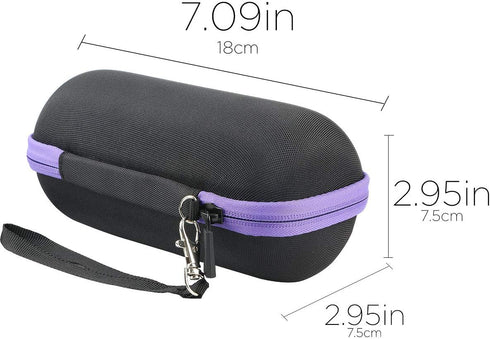 co2CREA Hard Travel Case Replacement for COMISO X26 Waterproof Bluetooth Speakers Outdoor Wireless Portable Speaker,Black Case + Inside Lavender.....