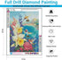 Eiazuiks Diamond Painting Kits for Adults,Bird 5D DIY Diamond Art Kits Full Drill Diamond Dots for Gift Wall Decor and Relaxation Gem Arts 12x16 i...
