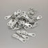Leekayer #5 Metallic Nylon Coil Zippers by The Yard Colorful Teeth Zipper Bulk 10 Yards White Tape with 25pcs Silver Sliders for DIY Sewing Tailor...