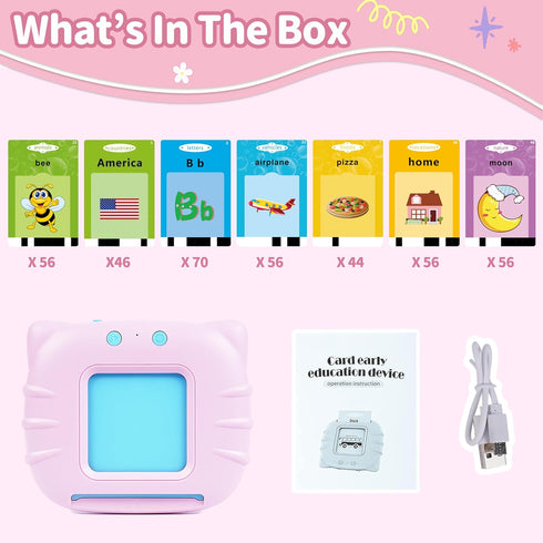 Talking Flash Cards with 382 Sight Words, Toddler Toys for Boys and Girls, Montessori Toys, Pocket Speech for Toddlers, Talking Flashcards for Tod...