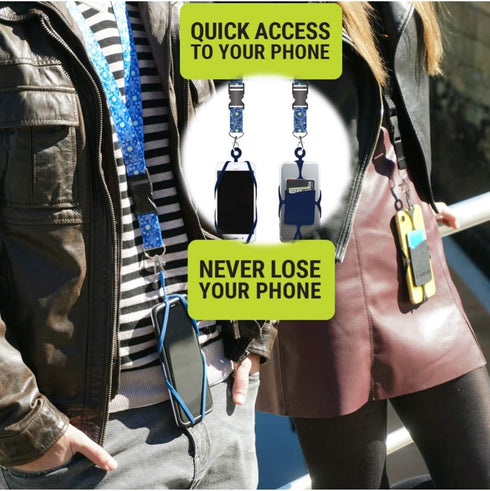 Gear Beast Universal Cell Phone Lanyard Compatible with iPhone, Galaxy & Most Smartphones Includes Phone Case Holder with Card Pocket...