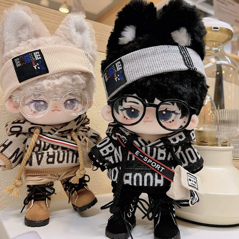 niannyyhouse 20cm Plush Doll Leather Shoes Length 5.4cm 8in Doll Accessories (White)...