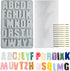 26 Large Letters Silicone Mold Alphabet Crayon Mold Chocolate Mold Biscuit Ice Cube Tray with 12 Sets of Present Packages for DIY Name Letter for ...