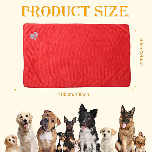 Dog Towels for Drying Dogs Two Pack Dog Bath Towel pet Towel Absorbent Microfiber Durable Prevent mud Dirty for Dogs Cats Small Animal Bathing Gro...