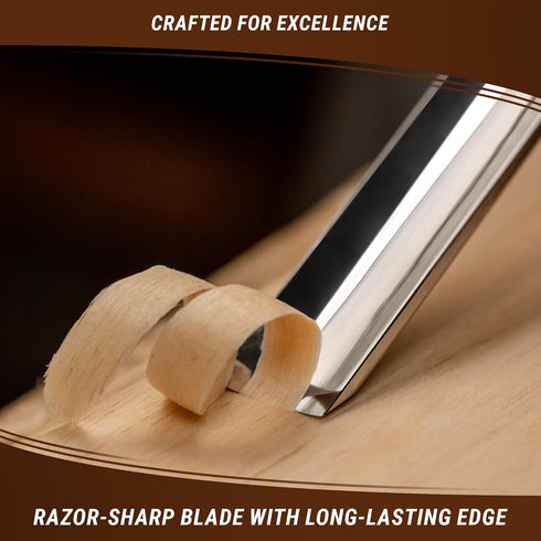 BeaverCraft Wood Carving Gouge K5/12 Woodworking Hand Chisel Compact Wood Carving Knife for Beginners and Profi...