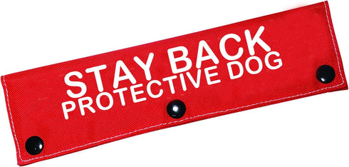 Funny Dog Leash Sleeve Stay Back Protective Dog Dog Leash Wrap Wrap Alert Hanging ID Patch Tag Pet Birthday Gift(Protective Dog-Sleeve)...