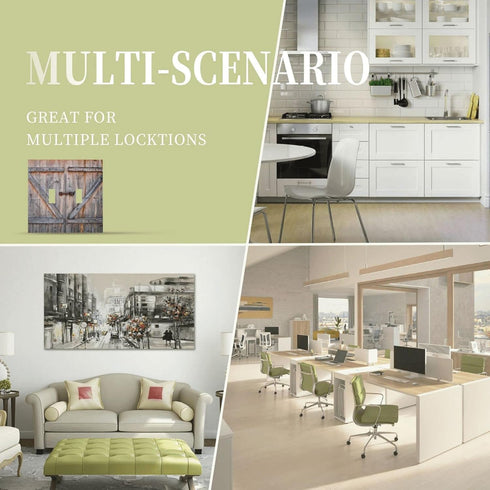 Wood Door 2 Gang Double Toggle Light Switch Cover Decorative Wall Plate Electrical Faceplate for Country Farm Bathroom Home Living Room Decor 5" x...