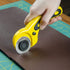 WORKLION Ergonomic Rotary Cutter Set: Safety Lock, 2 Replacement Blades for Sewing, Quilting, Scrapbooking & Arts & Crafts...