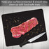 Cut N' Funnel Black Flexible Plastic Cutting Board Mat 2 Pack, 15" x 11.5", Made in the USA, Easily Funnels Foods, Knife Friendly, Easily Wipes Cl...