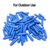 Low Votage Wire B Connectors with Filled Gel for Telephone Alarm Wire Crimp Bean Splice, Wet Blue 100pcs + Dry White 100pcs...