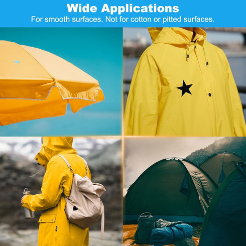 PATIKIL Down Jacket Repair Patch 63" x 3.1", 1 Pack Self Adhesive Nylon Fabric Patch for Tent Clothes Outdoor Camping Gear, Black...