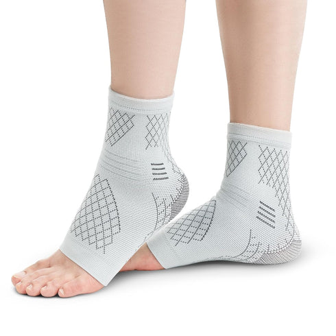 INDEEMAX 2 Pack Ankle Brace for Sprained Ankle, Arch Support Compression Sleeve Socks for Women & Men, Achilles Tendonitis Brace Wraps for Plantar...