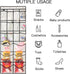 Extra Large Hanging Crystal Clear Over Door Shoe Organizers, Closet Shoe Organizer Shoe Rack Organizer Shoe Storage, 12+6Pockets, 4+4Hooks, white ...