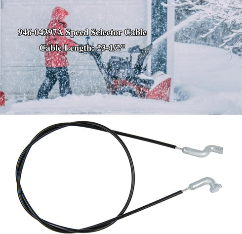 946-04397A Speed Selector Cable Replaces 746-04397, 746-04397A for MTD, Craftsman, Troy-Bilt, Husky, Yard Machines Snowblower Shift Cable 946-0439...