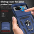 for Google Pixel 8A Case with Camera Lens Cover HD Screen Protector, Dual Layer Military-Grade Drop Tested Magnetic Ring Holder Kickstand Protecti...