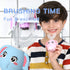 Kid Electric U Shaped Toothbrush with 4 Soft Brush Heads Rechargeable Children Toothbrush with 6 Cleaning Modes IPX7 Waterproof - (Age 2-7 Blue)...