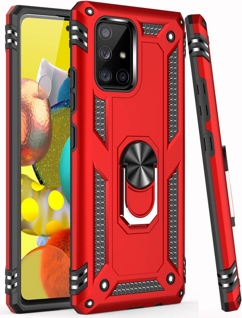 LUMARKE for Galaxy A51 5G Case with Screen Protector,Pass 16ft. Drop Tested Military Grade Protective Phone Cover with Magnetic Ring Kickstand Com...