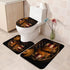 T&H Home Bath Rug Sets 3 Piece for Bathroom - USA Western Mat, Cowboy Hat with Boots Rope on American Flag Ultra Soft Non Slip and Absorbent Showe...