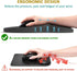 Ergonomic Mouse Pad Wrist Support with Massage Bulge Design, Pain Relief Mousepad Wrist Rest with Memory Foam & Non-Slip Base, Large Computer Mous...
