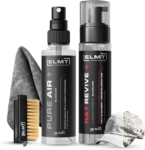 ELMT Hat Cleaning Kit — Quick-drying, US-Made, Cleans 50+ Hats — Hat Cleaner for Baseball Caps of all Materials Cotton, Wool, Leather, Felt and mo...