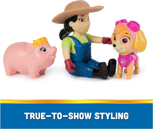 Paw Patrol Skye, Farmer Yumi & Piggie Figures, Kids Toys for Boys and Girls Ages 3 and Up...