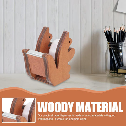 Gadpiparty Squirrel Tape Dispenser Tape Dispenser with Teeth Tape Cutter Tape Holder for Desk Accessories Office and Home...