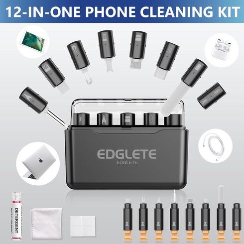iPhone Cleaning Kit iPhone Cleaner - iPhone Charging Port Cleaning, Cell Phone Repair & Restore Tool for AirPod pro and iPad, Lightning Charger Ca...