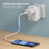 (two in a box) Europe Travel Plug Adapter, WAUDM, USA to Europe Plug Adapter, 4 USB PortsEU Adapter Converter for Italy, Spain, France,Portugal, I...