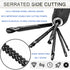 JONMON Titanium Coated HSS Twist Drill Bits - 3-8mm Serrated Side Cutting Tap Spiral Saw Grooving Drill Bit Hole Holesaw Tool for Carpenter Woodwo...
