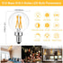 BRIMAX 10 Pack G16.5 Light Bulbs,Dimmable 4W E12 LED Bulbs Equivalent 40W Bulbs,Small Globe Edison Bulb 2700K Warm White,AC120V,Flicker Free for C...