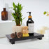 Black Bathroom Counter Organizer Wooden Display Pedesta Stand Kitchen Countertop Trays Farmhouse Wood Riser Dish Soap Dispenser Holder for Bathroo...