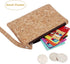 boshiho Natural Cork Clutch Wristlet Wallet Cell Phone Card Holder Coin Purse Bag...