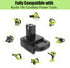 for Dewalt & for Milwaukee to Ryobi Battery Adapter, Fit for Dewalt 18v-20v & for Milwaukee 18v M18 Lithium Batteries, DM18RL converter use for Ry...