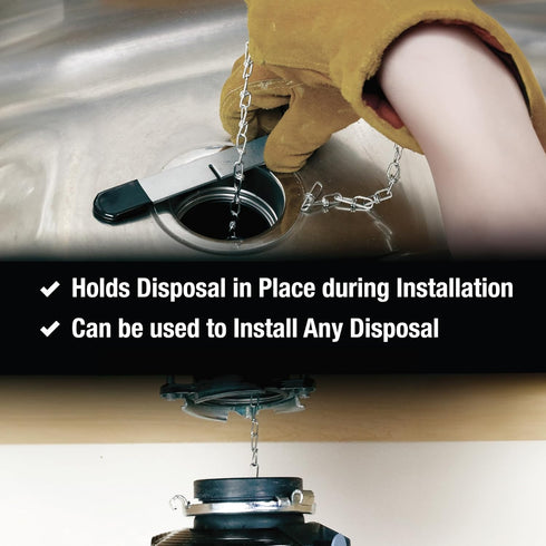 Danco Garbage Disposal Installation Tool for Various Garbage Disposers in Stainless Steel (12076)...