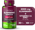 ORZAX Elderberry Capsules - Immune Support Supplement with Elderberry Vitamin C and Zinc - Antioxidants Supplement for Women and Men (60 Vegetable...