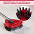 Scrub brush, Spin Mop Scrub Brush Head Replacement + Refill Base Compatible with O Cedar EasyWring 1-Tank System, Hard Bristles Floor Scrubber, Tu...