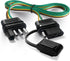 Trailer Wire Extension 4-Way 4 Pin Plug, 4 Wire 4-Flat Connector with Male & Female Plug 18 AWG 59 inch Hitch Light Trailer Wiring Harness Extende...