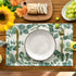 Artoid Mode Eucalyptus Leaves Summer Placemats for Dining Table, 12 x 18 Inch Spring Seasonal Holiday Rustic Vintage Washable Table Mats Set of 4 ...