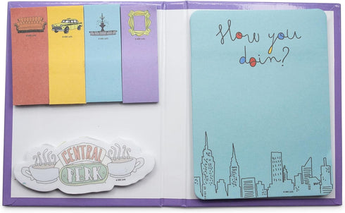 Friends TV Show Sticky Note and Sticky Tab Box Set | Work Memo Notepad Stationery Paper | Home School Supplies For College, Business, Office | Nos...
