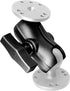 Aluminum Short (3.35") Double Socket Arm for 1.5 Inches/C Size / 38mm Ball Accessories, Powerful Clamp, Compatible with RAM Mount, iBolt and More...