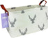 Rectangular Storage Basket Fabric Organizer Bin for Toys,Books,Clothes,Gifts,Pets-Perfect for Home,Office,Nursery,Dorm,Shelf(Rec grey deer)...