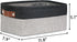 DULLEMELO Small Collapsible Fabric Basket for Organizing, Shelves, Closets, Laundry, Nursery, Decorative Gift Basket (Black&Gray)...
