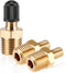 3 Pack Schrader Valve Adapter Brass Air Inflator Adapter Tire Inflator Hose Adapter, 1/4 NPT (M) to Air Pump Valve Adapter Tire Inflator Connector...