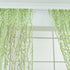Ufurty 2 Pieces Willow Window Curtain Voile Tulle Room Salix Leaf Sheer Gauze Panel Drapes Green Color for Living Room, Bedroom, Balcony...