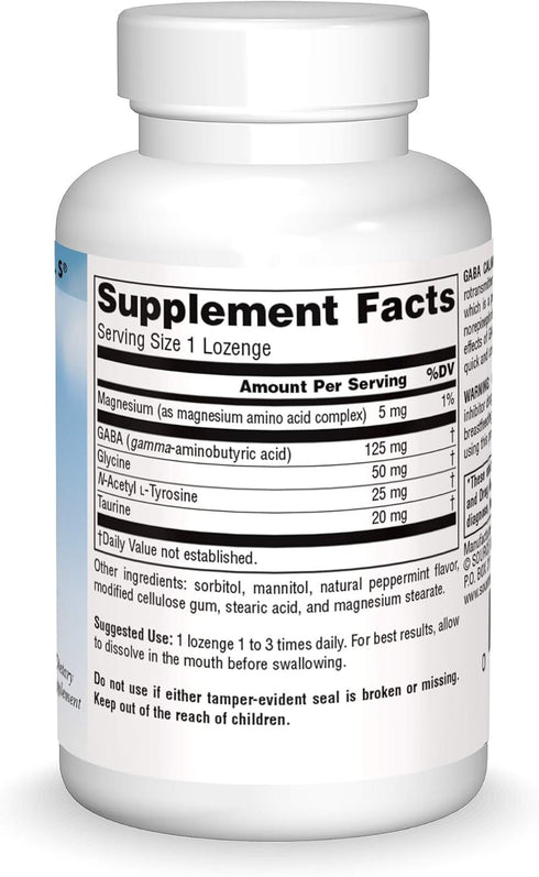 Source Naturals Serene Science, GABA Calm Quick Dissolving Peppermint Flavor - 30 Lozenges...