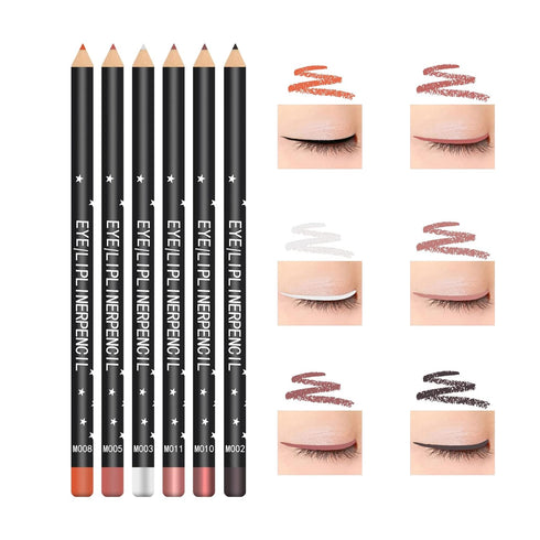 Eye Liner Pencil Set - 12Pcs Lot Set 12 Colors Eyeliner Pencil Waterproof Long Lasting Eyeliners Eye Makeup Soft Crayon Pencils...