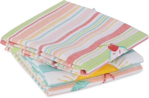 DII Watermelon Collection Kitchen, Dishtowel Set, Summer Fun 3 Piece...